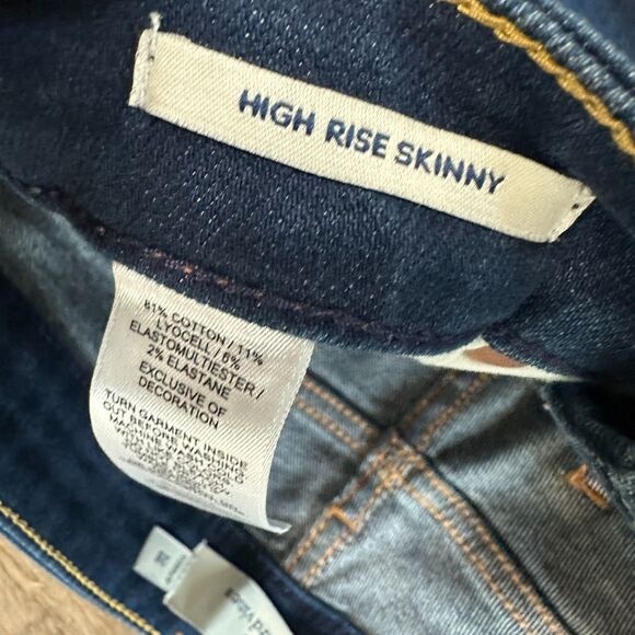 NWT Vineyard Vines Womens High Rise Skinny Jeans Size 28 Dark Wash - Picture 3 of 5